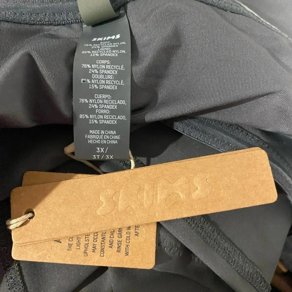 Skims Swim Nwt Skims Swim Long Sleeve Bikini Top Gunmetal Size 3X new with tags - Picture 7 of 9